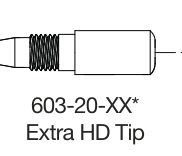 Tregaskiss 603-20-1.4-25 — catalogue drawing of the MIG contact tip family