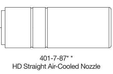 Tregaskiss 401-7-87 — catalogue drawing of the MIG nozzle family
